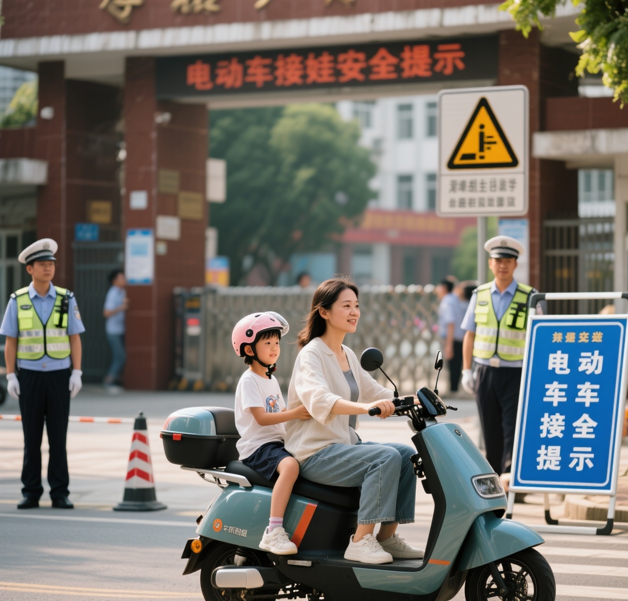 電動車接娃交警嚴查升級_3類車禁行接娃_禁行
