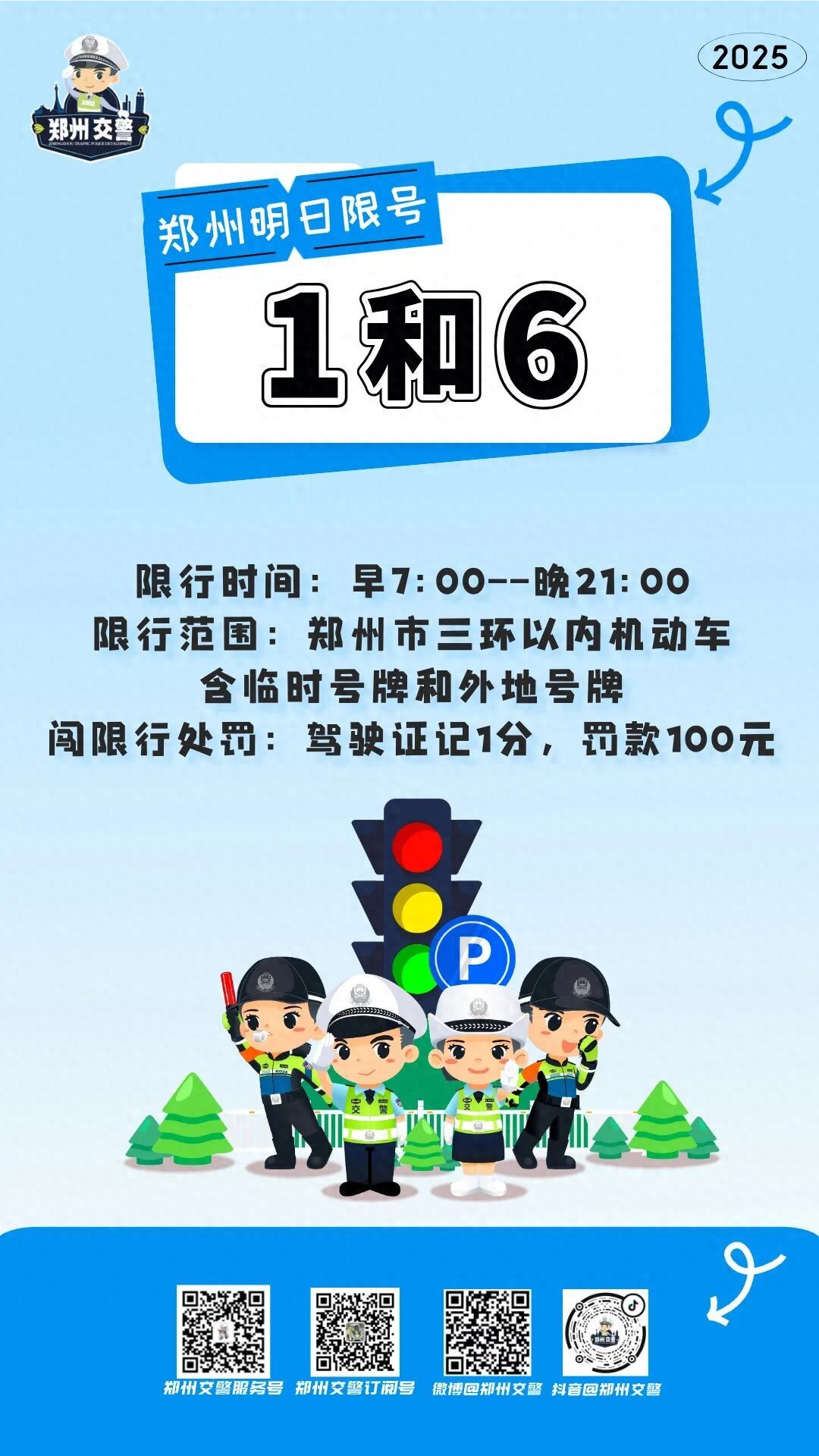 鄭州易擁堵路段預(yù)測_限行_鄭州機(jī)動(dòng)車限行尾號(hào)1和6