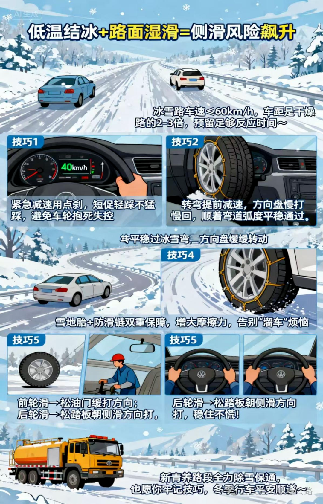 雪天行車安全注意事項(xiàng)_出行提示_開車前繞車一周